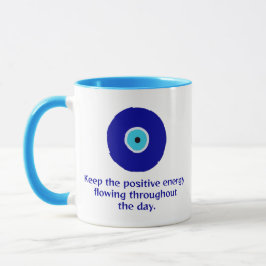 Moderne, Minimalistische positive Energie, blaues  Tasse