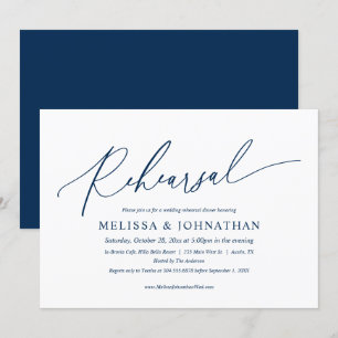 Moderne Minimalistische Probe für Hochzeiten und A Einladung