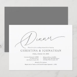 Moderne Minimalistische Probe für Hochzeiten und A Einladung