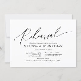 Moderne Minimalistische Probe für Hochzeiten und A Einladung