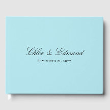 Moderne Minimalistische Puderblaue Hochzeit