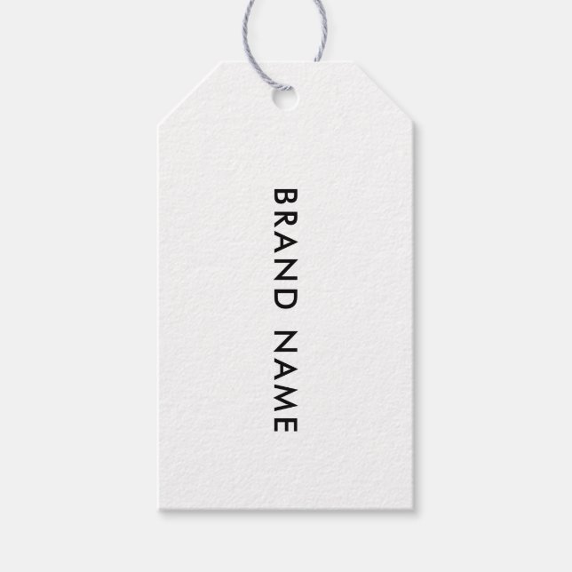 Moderne Minimalistische QR Code Closing Label Hang Geschenkanhänger (Vorderseite)