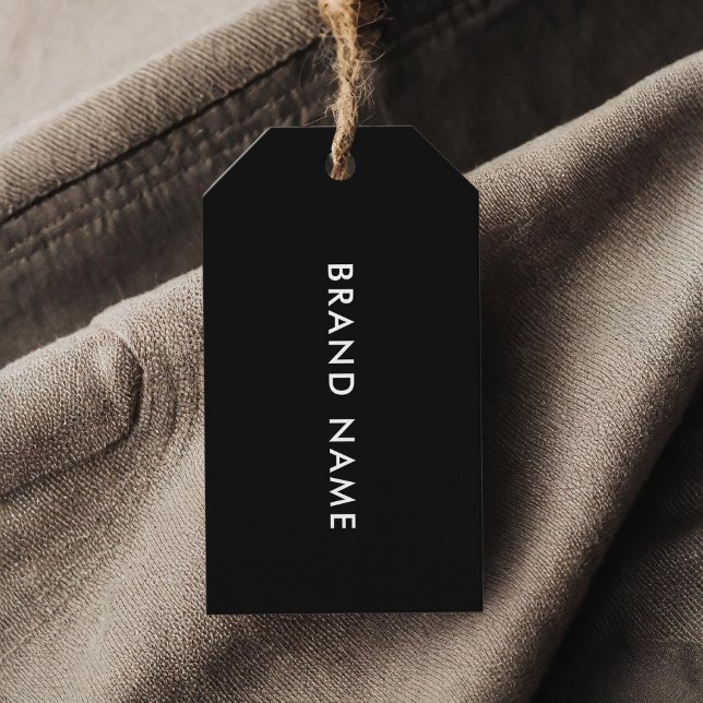 Moderne Minimalistische QR Code Closing Label Hang Geschenkanhänger (Von Creator hochgeladen)