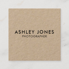 Moderne Minimalistische QR Kraft Business Card Quadratische Visitenkarte