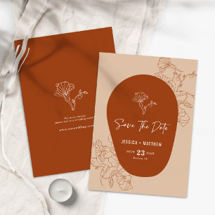 Moderne Minimalistische Retro-Typografie Save the  Date