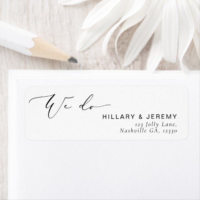 Moderne Minimalistische Rücksendeadresse machen wi (Insitu)