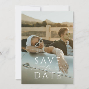 Moderne Minimalistische Save-the-Date-Einladung Einladung