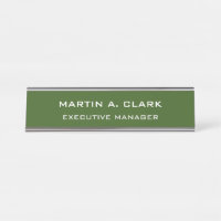 Moderne Minimalistische Schlichte Eleganwald Grün