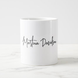 Moderne Minimalistische Schlichte Kreativkalligrap Jumbo-Tasse