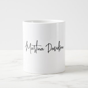 Moderne Minimalistische Schlichte Kreativkalligrap Jumbo-Tasse