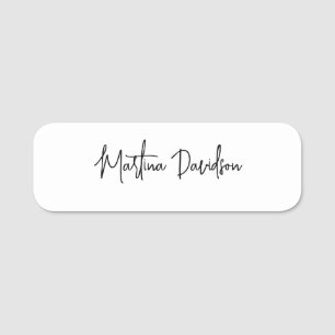 Moderne Minimalistische Schlichte Kreativkalligrap Namensschild