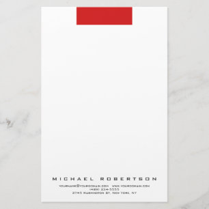 Moderne Minimalistische Schlichte Professionelle R Briefpapier