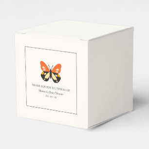 Moderne minimalistische Schmetterlings-Baby-Party Geschenkschachtel