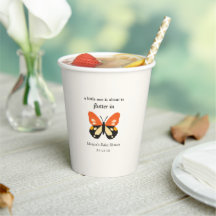 Moderne minimalistische Schmetterlings-Baby-Party