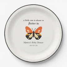 Moderne minimalistische Schmetterlings-Baby-Party