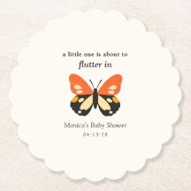 Moderne minimalistische Schmetterlings-Baby-Party