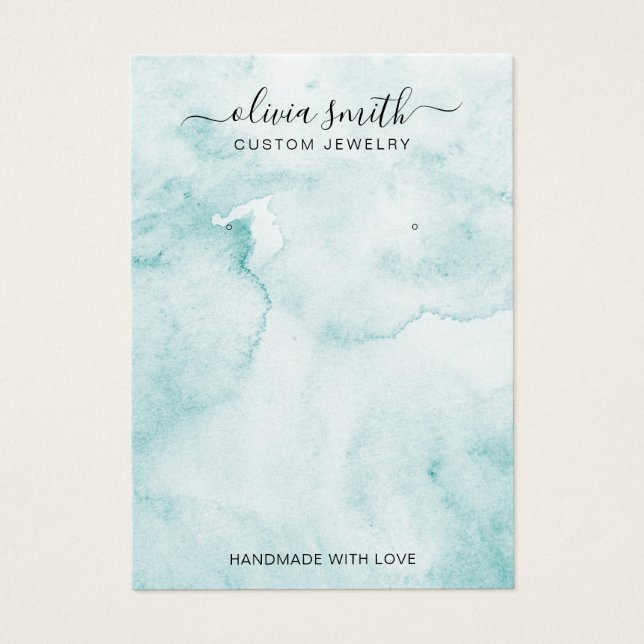 Moderne Minimalistische Schmuckkarte (Vorderseite)