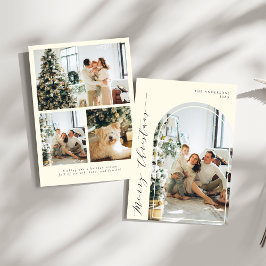 Moderne Minimalistische Schrift Frohe Weihnachten 