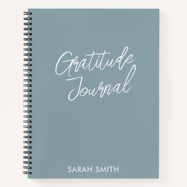 Moderne Minimalistische Schrift Personalisiert Dan Notizbuch (Vorderseite)