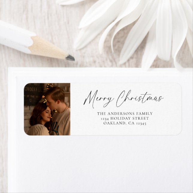 Moderne Minimalistische Schrift und Foto Frohe Wei (Insitu)