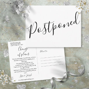 Moderne Minimalistische Schrift Verschobenes Ereig Postkarte