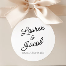 Moderne Minimalistische Schwarz-Weiß-Hochzeit