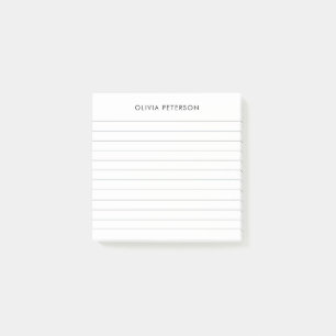 Moderne Minimalistische Schwarz-Weiß-Linse Post-it Klebezettel