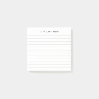 Moderne Minimalistische Schwarz-Weiß-Linse Post-it Klebezettel