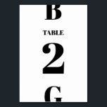 Moderne Minimalistische Schwarz-Weiß-Monogramm-Hoc Tischnummer<br><div class="desc">Ein modernes, minimalistisches Monogramm-Design in Schwarz und Weiß. Ein einzigartiges Design, das zeitgenössische Elemente und Typografie verwendet. Ein schlichtes, mit Monogramm Schwarz-Weiß-Design. Ein stilvolles modernes Hochzeitsdesign mit zeitgenössischen Elementen. Auch die passenden Hochzeitseinladungen und andere Schreibwaren sind verfügbar. Passen Sie die Anzahl an und erwerben Sie jede Tabellennummer individuell, je nachdem,...</div>