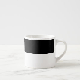 Moderne, minimalistische Schwarz-Weiß-Technik Espressotasse