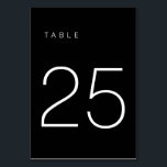Moderne Minimalistische Schwarz-Weiß-Tischnummer 2 Tischnummer<br><div class="desc">Diese moderne Minimalistische Tischnummer ist ideal für Hochzeitsfeiern,  Tischnummern oder Tischnummern Party Bedürfnisse! Vollständig anpassbar!</div>