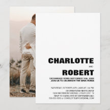 Moderne Minimalistische Schwarz-weiße Hochzeitsemp