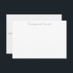 Moderne Minimalistische Schwarz-weiße spielerische Dankeskarte<br><div class="desc">Moderne Minimalistische Schwarz-weiße spielerische Typografie Danke Karte</div>