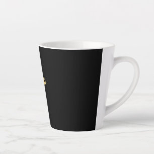 Moderne minimalistische schwarze Latte-Tasse Milchtasse