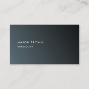 Moderne Minimalistische Schwarze Profi Visitenkarte