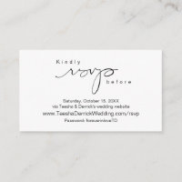 Moderne Minimalistische, schwarze Schrift, Online-