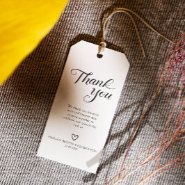 Moderne Minimalistische Schwarze Schrift Vielen Da Geschenkanhänger