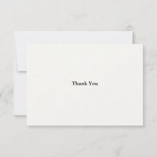 Moderne minimalistische schwarze und weiße Hochzei Dankeskarte