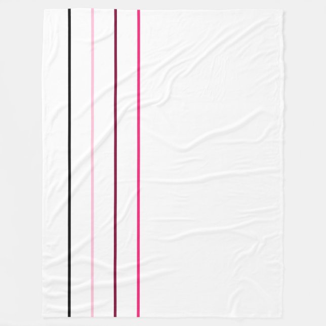 Moderne, Minimalistische Schwarzwaldlinien Fleecedecke (Vorderseite)