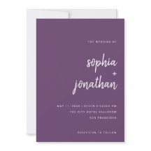 Moderne Minimalistische Script Cassis | Hochzeit