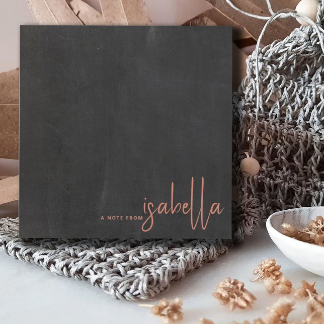 Moderne Minimalistische Skriptbezeichnung aus Chal Mitteilungskarte (Von Creator hochgeladen)