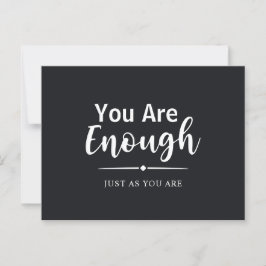Moderne Minimalistische Skriptkalligrafie inspirie Postkarte
