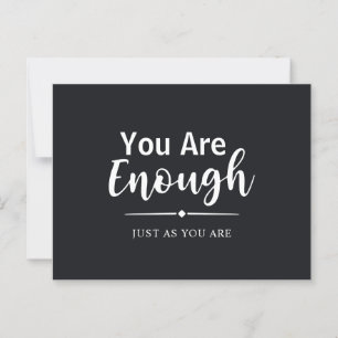 Moderne Minimalistische Skriptkalligrafie inspirie Postkarte