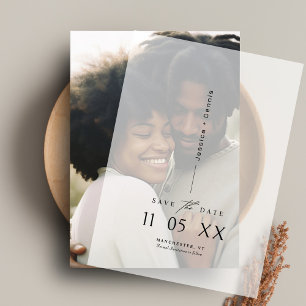 Moderne Minimalistische SkriptWedding Save the Dat