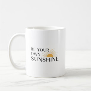 Moderne minimalistische Sonnenstrahlen-Positive-Be Kaffeetasse