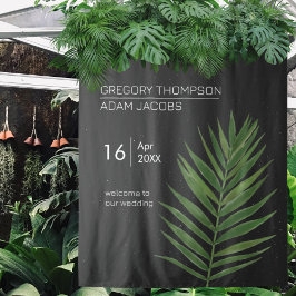 Moderne Minimalistische Sternenhimmel & Beach Palm Wandteppich