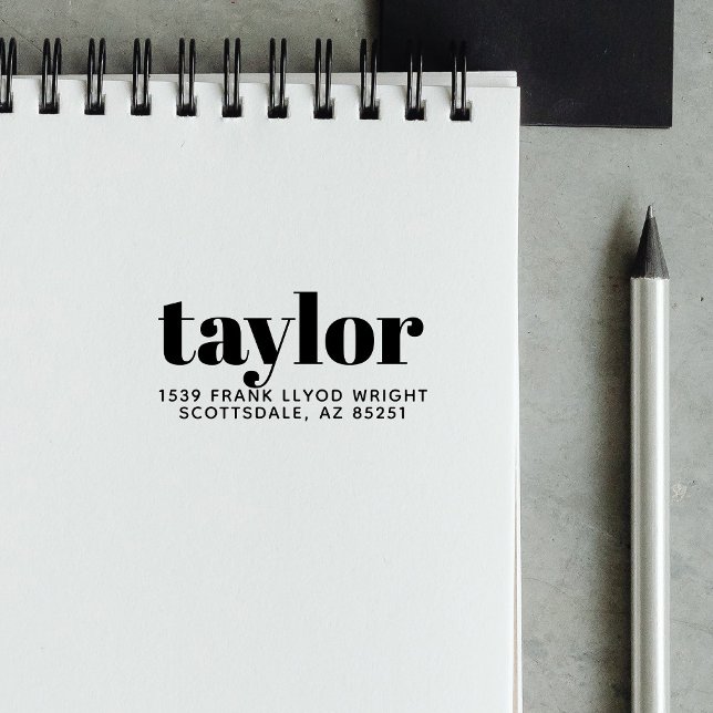 Moderne Minimalistische, stilvolle Trendy Rücksend Permastempel (Von Creator hochgeladen)