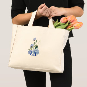 Moderne minimalistische stilvolle Wasserfarbe Flor Mini Stoffbeutel
