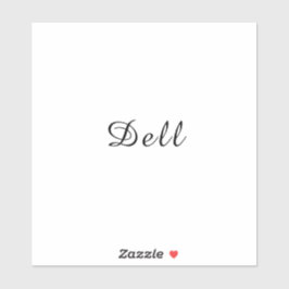 Moderne Minimalistische Stylische Dell-Design Aufkleber
