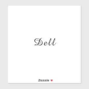 Moderne Minimalistische Stylische Dell Gestaltung Aufkleber